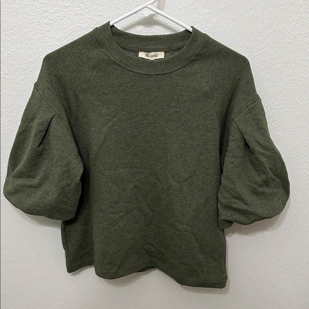 Madewell Puff-Sleeve Sweatshirt Tee